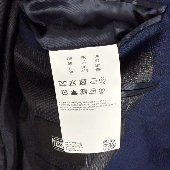 Men’s suit jacket navy blue